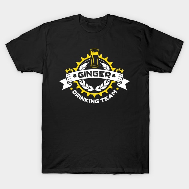 Ginger Drinking Team Irish St Patricks Day T-Shirt by trendingoriginals